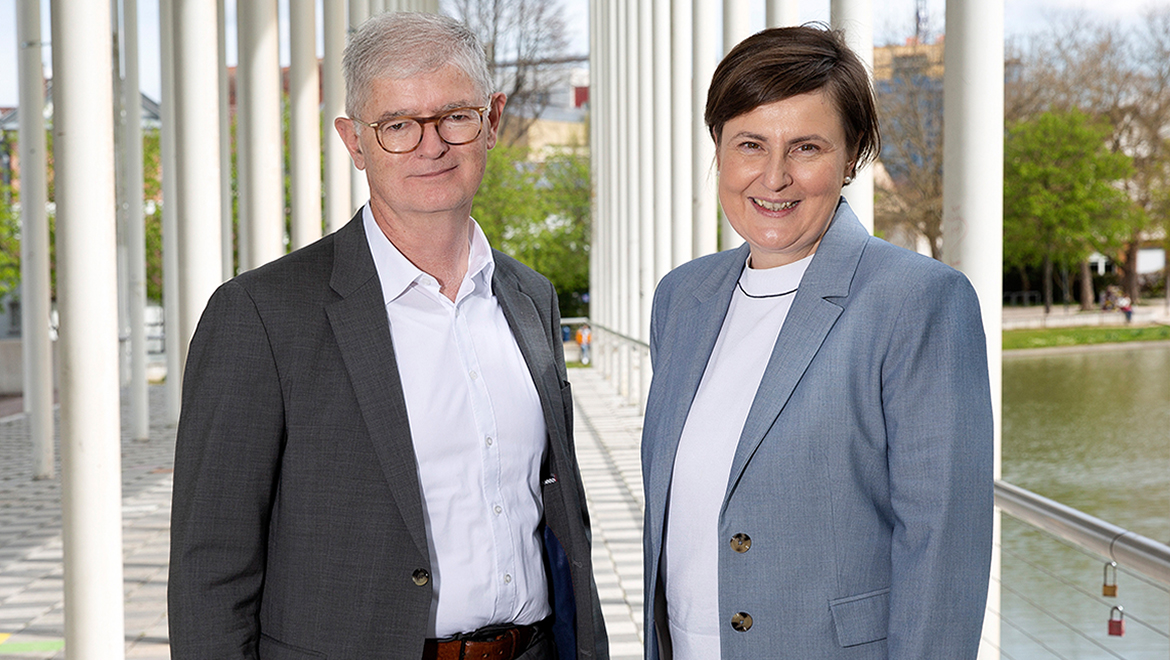 Alfred Kappenstein und Christine Tomschi: Geschäftsführung der SWBB.